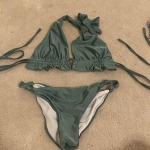 ruched bikini set